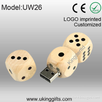 Novelty Wooden USB Flash Disk for Gifts
